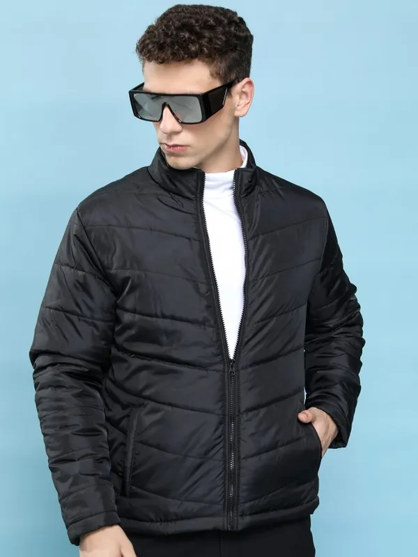 Highlander Men Black Solid Puffer Jacket