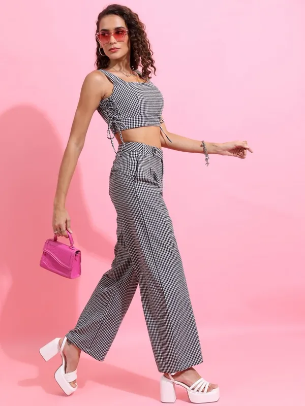 Tokyo Talkies Women Black Top With Trouser