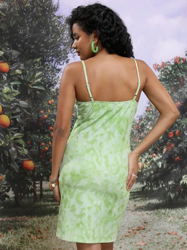  Tokyo Talkies Women Green Printed Bodycon Dresses