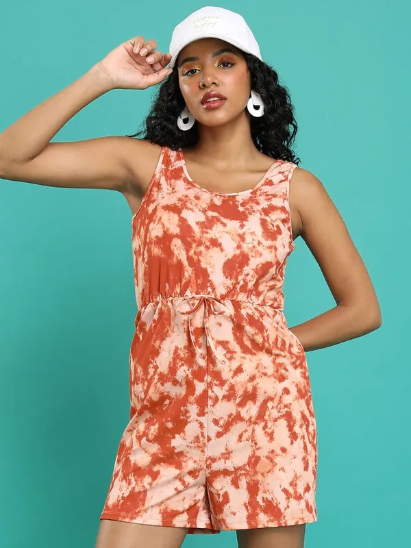 Printed Regular Fit Romper