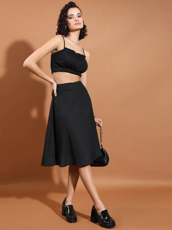 A-Line Midi Skirt