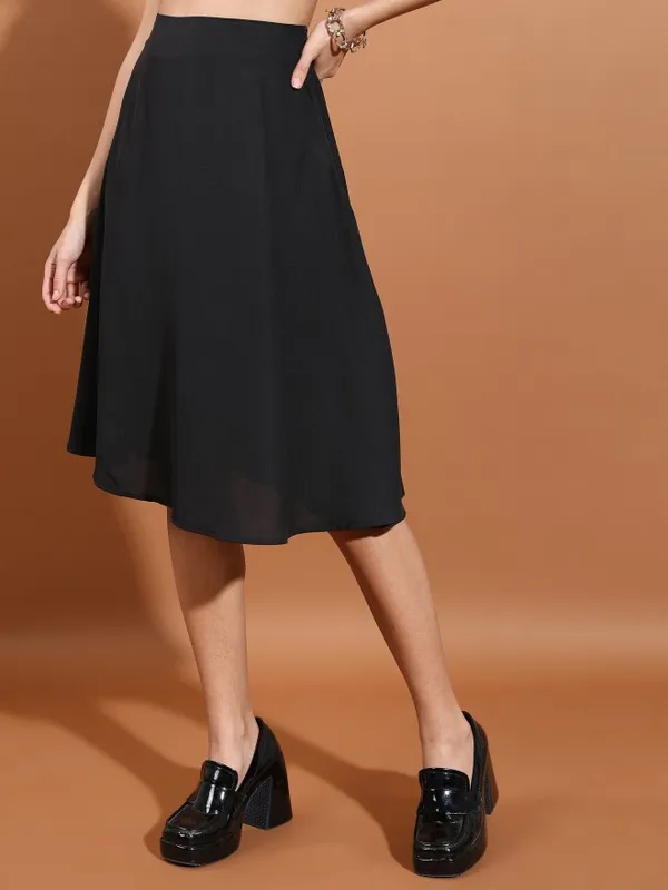 A-Line Midi Skirt
