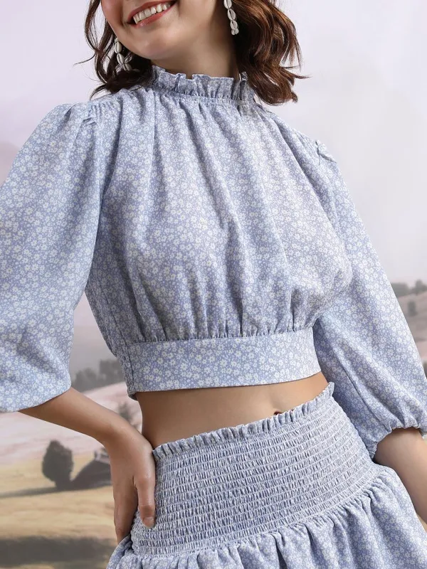  Tokyo Talkies Women Blue Co-Ords