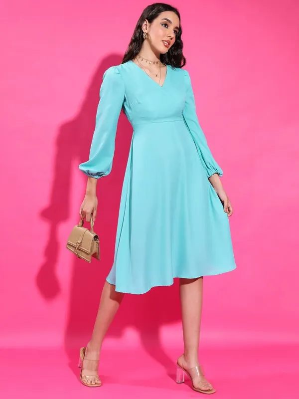  Tokyo Talkies Women Sage Solid Wrap Dresses