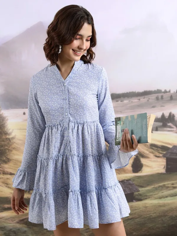Printed Shirt Dress