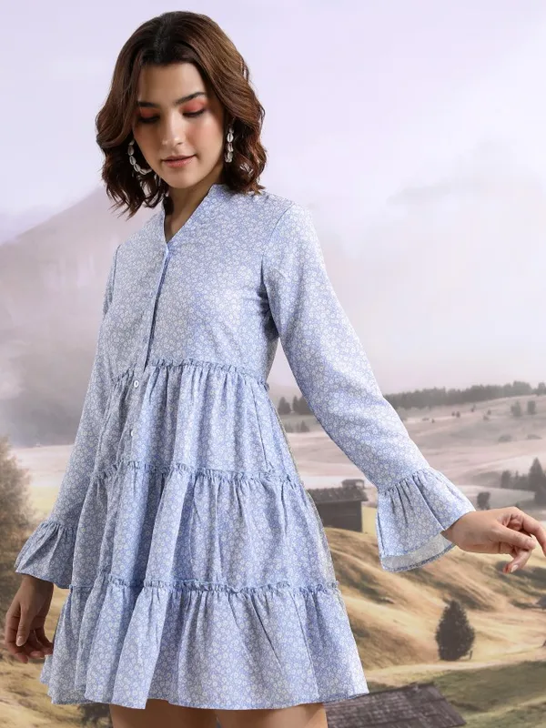 Printed Shirt Dress