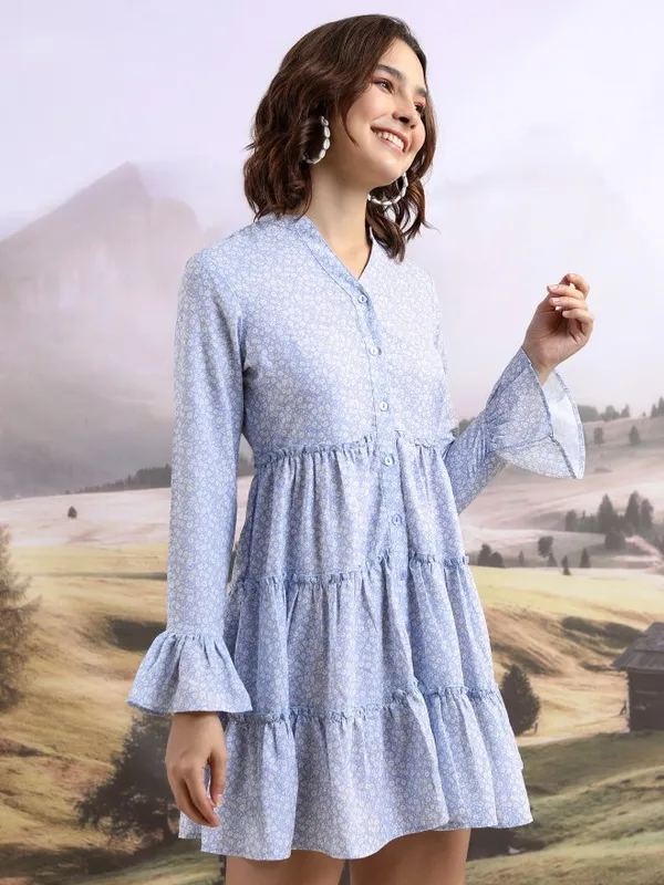 Printed Shirt Dress