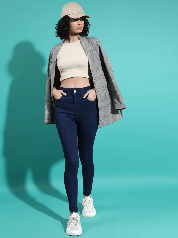 Tokyo Talkies Women Blue Slim Fit Clean Look Jeans