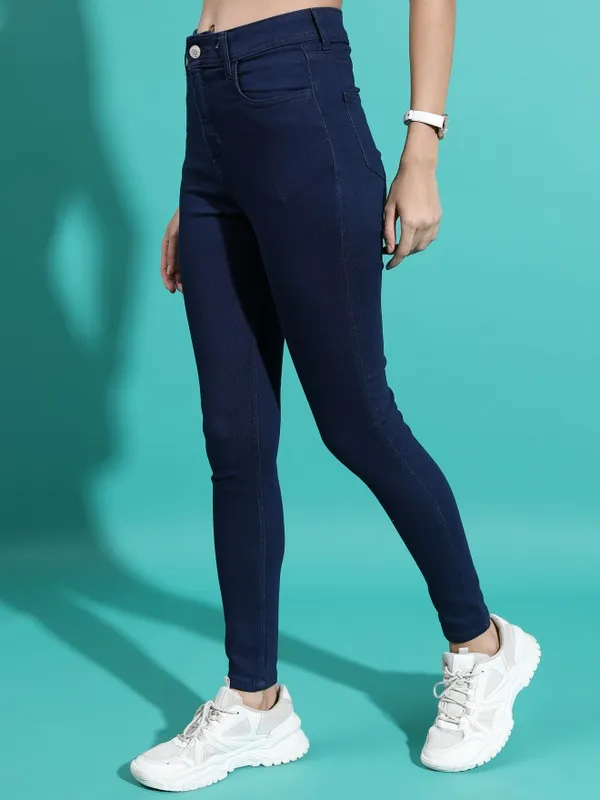  Tokyo Talkies Women Blue Slim Fit Clean Look Jeans