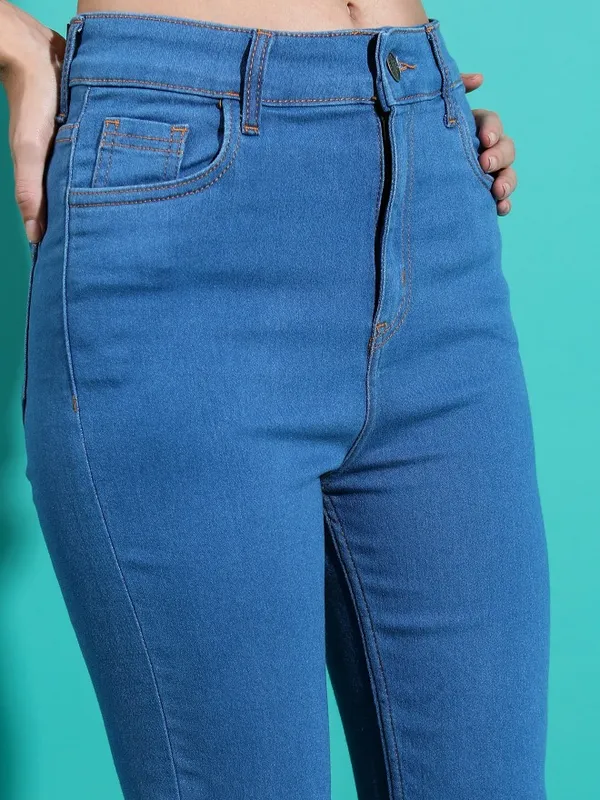  Tokyo Talkies Women Blue Skinny Fit Clean Look Jeans