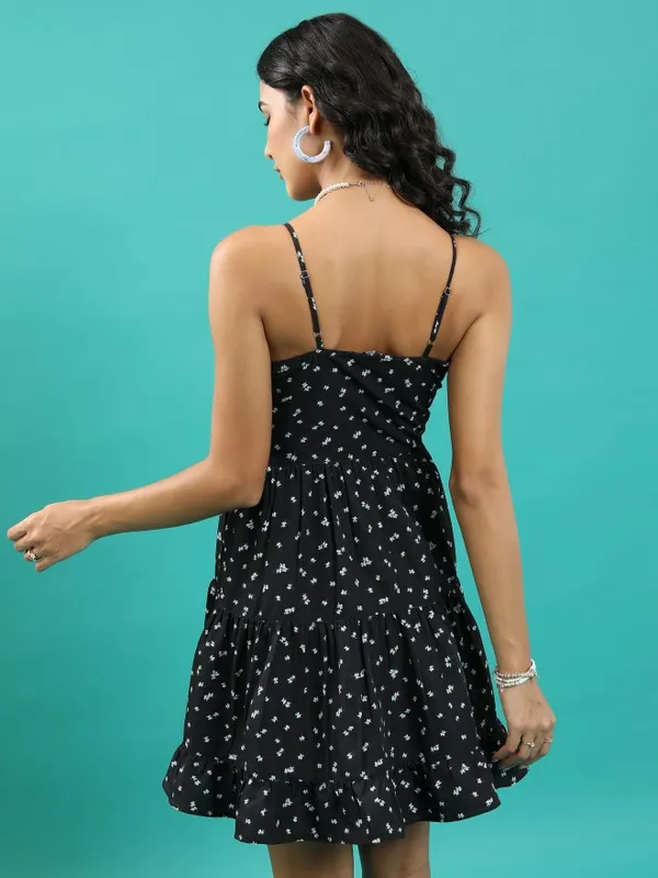 Printed Fit & Flare Dress