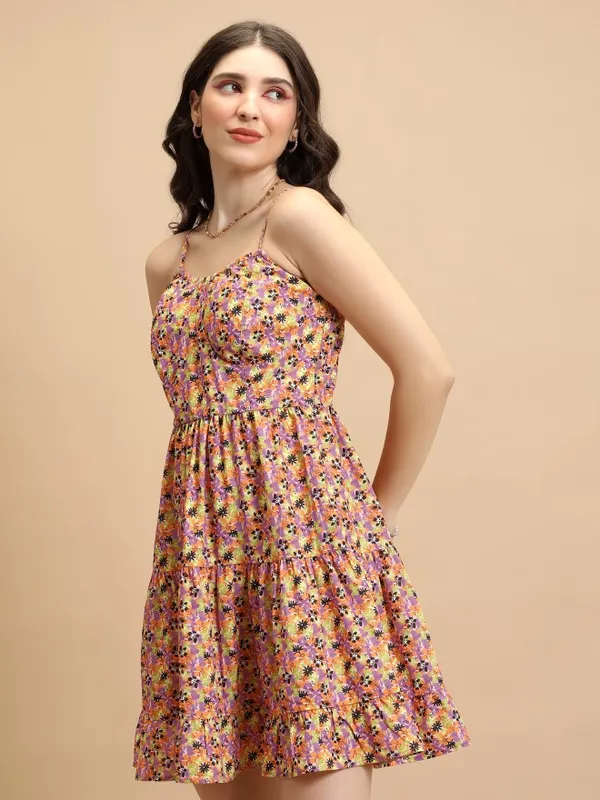 Printed Fit & Flare Dress