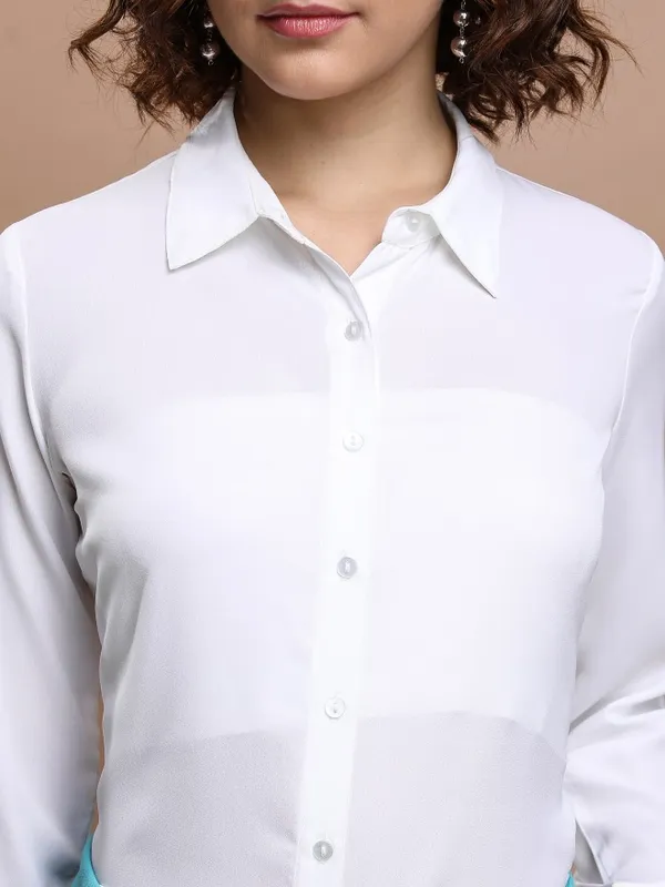 Women Solid Casual Shirt