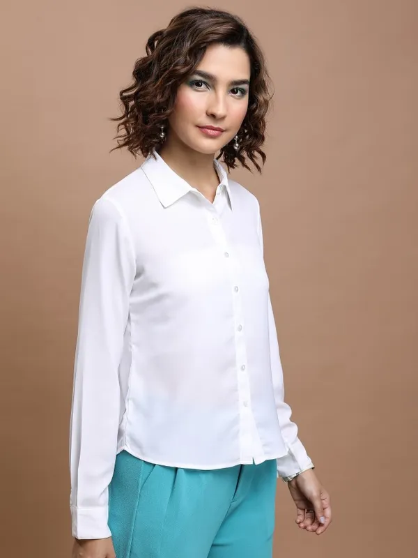 Women Solid Casual Shirt