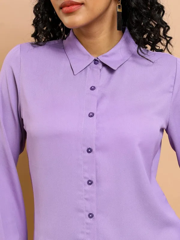 Women Solid Casual Shirt