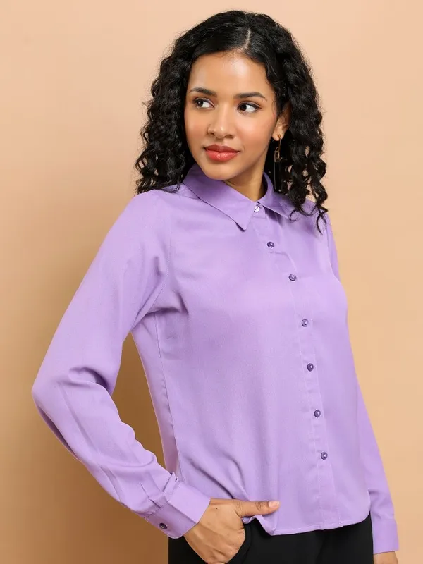 Women Solid Casual Shirt