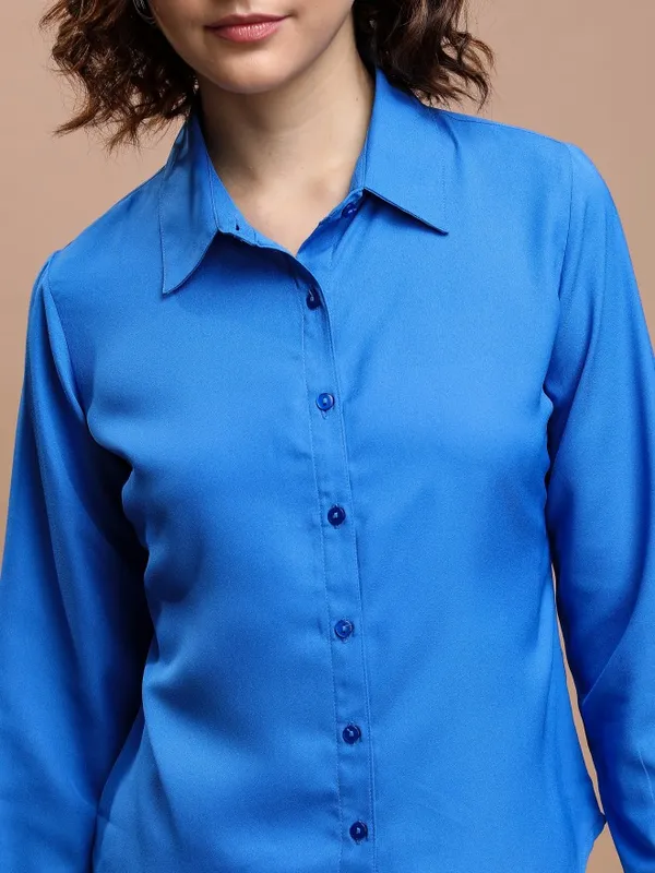 Women Solid Casual Shirt