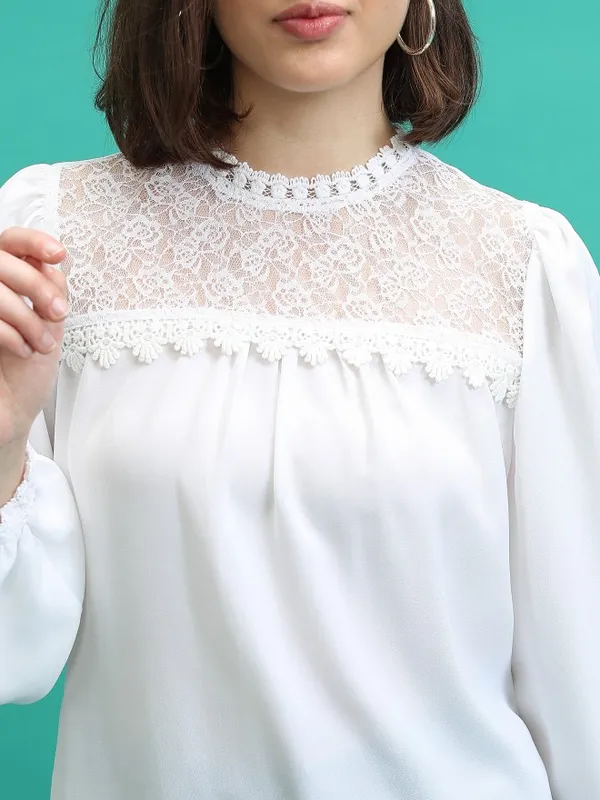 Self Design Blouson Top
