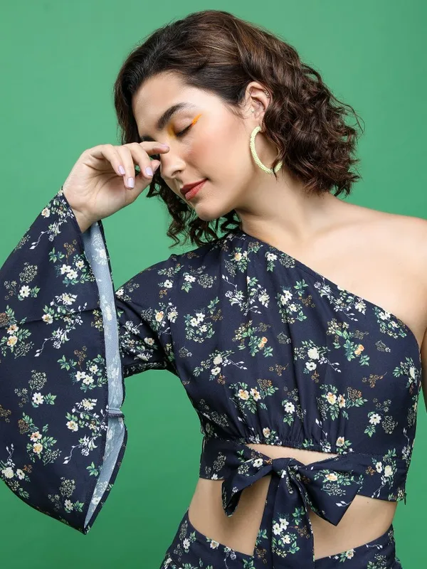  Tokyo Talkies Women Navy Blue Co-Ords