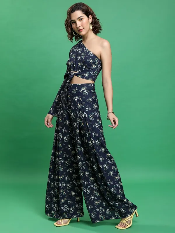  Tokyo Talkies Women Navy Blue Co-Ords