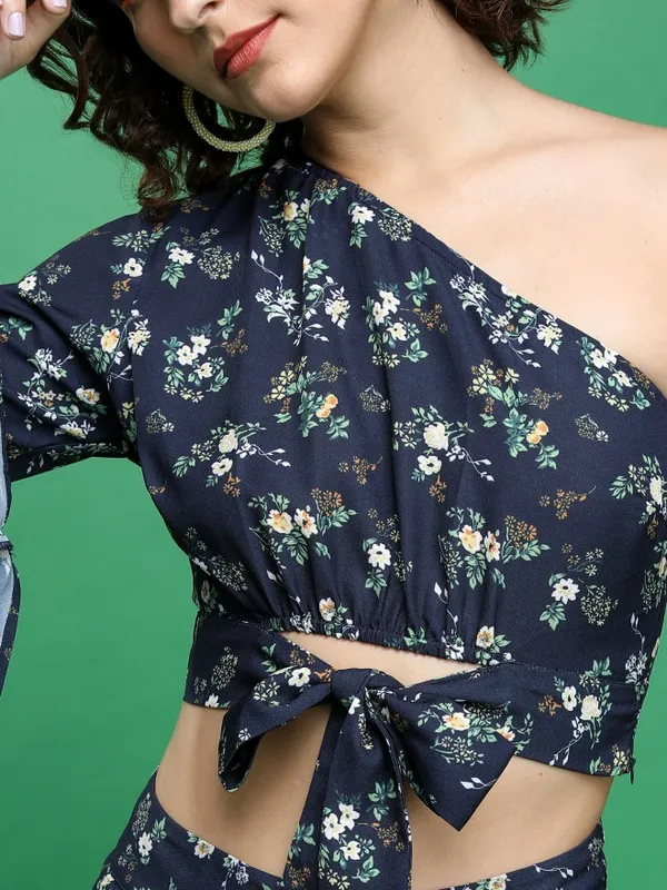  Tokyo Talkies Women Navy Blue Co-Ords