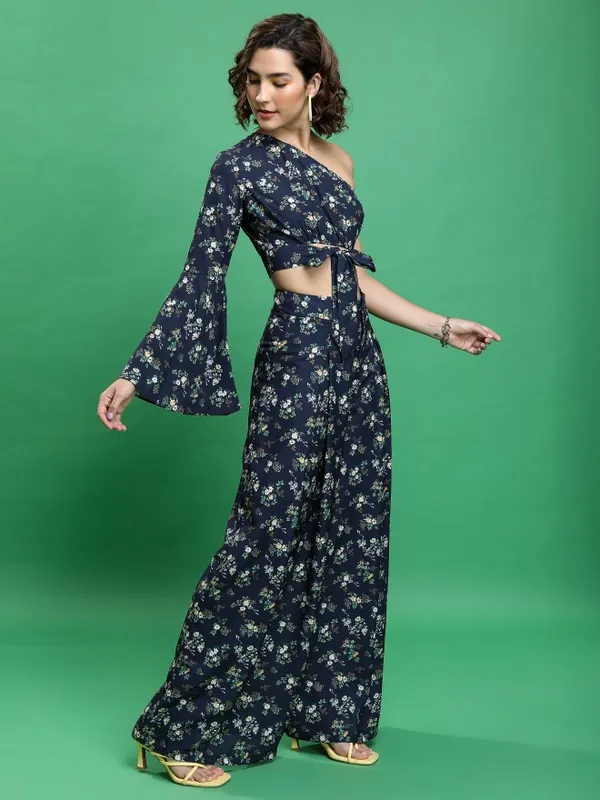  Tokyo Talkies Women Navy Blue Co-Ords