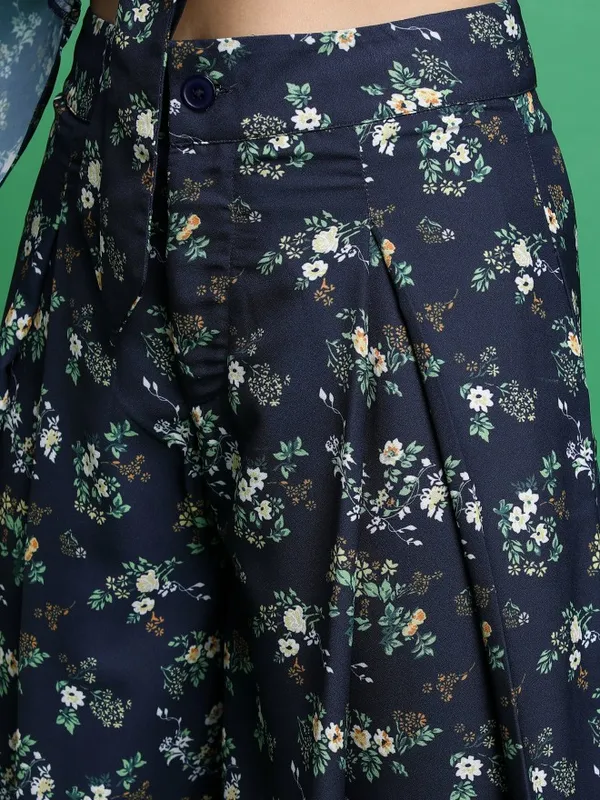  Tokyo Talkies Women Navy Blue Co-Ords