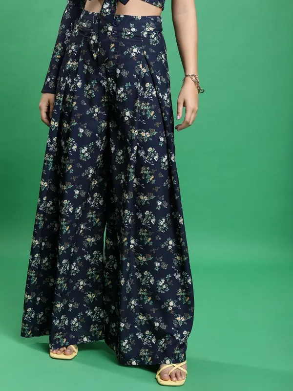  Tokyo Talkies Women Navy Blue Co-Ords