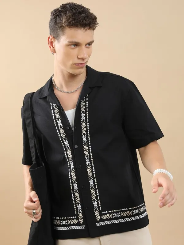 Men Oversized Fit Casual Shirt
