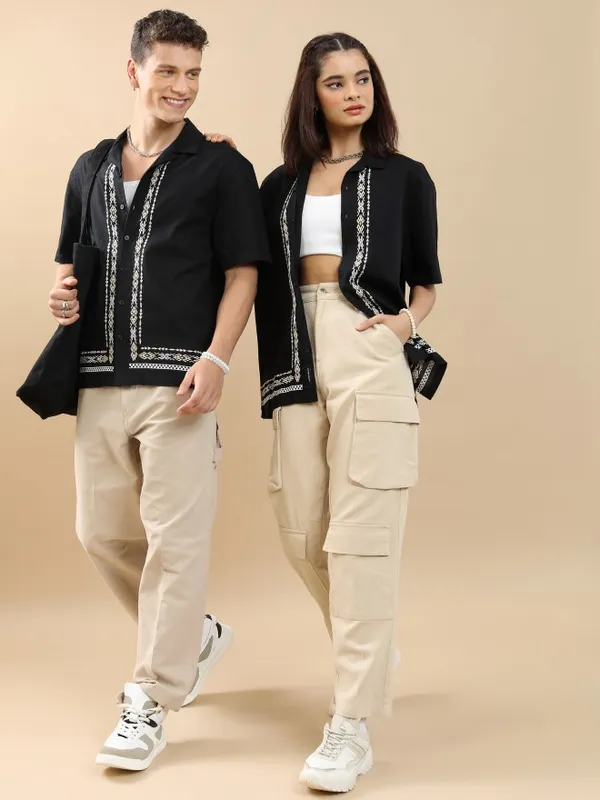 Men Oversized Fit Casual Shirt