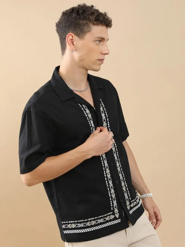 Men Oversized Fit Casual Shirt