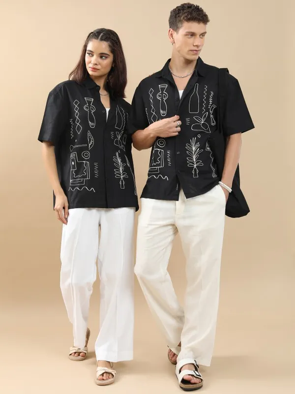 Men Oversized Fit Casual Shirt