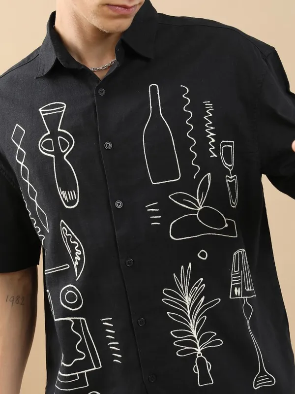 Men Oversized Fit Casual Shirt