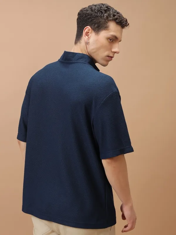 Men Solid Oversized Fit T-Shirt