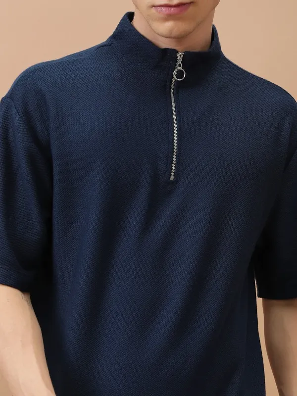 Men Solid Oversized Fit T-Shirt