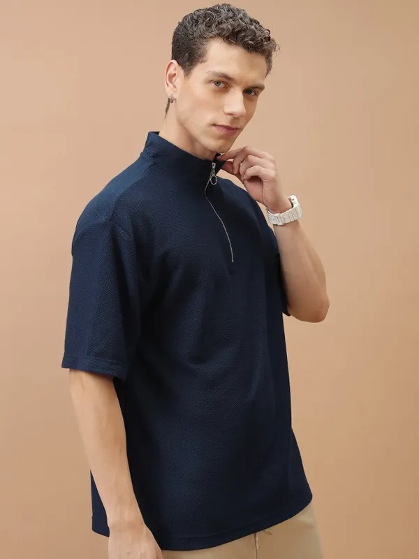 Men Solid Oversized Fit T-Shirt
