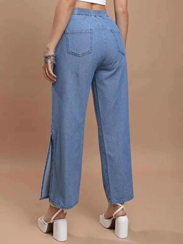 Tokyo Talkies Women Blue Relaxed Fit Stretchable Jeans