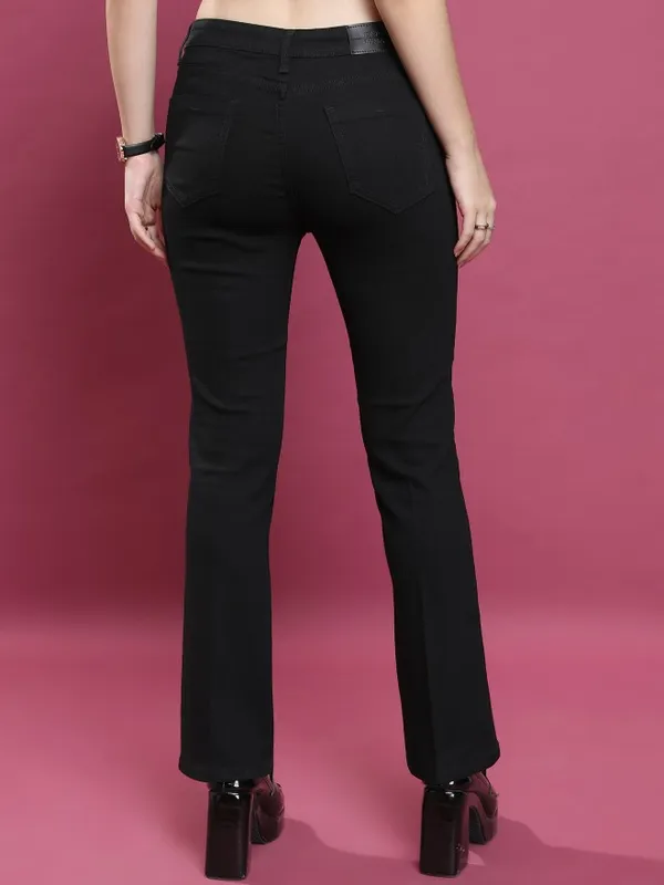  Tokyo Talkies Women Black Straight Fit Clean Look Jeans