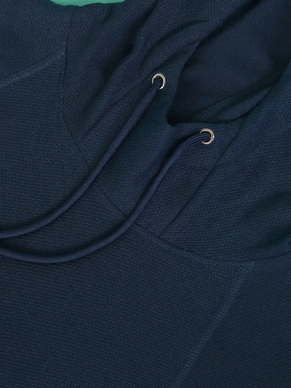 Highlander Unisex Navy Solid Oversized Fit T-Shirt