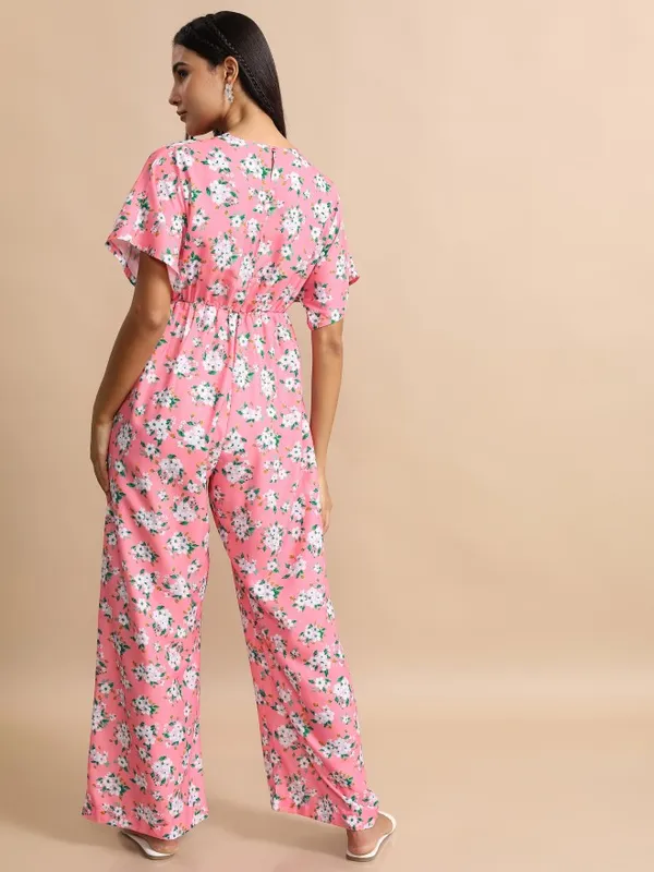  Tokyo Talkies Women Pink Printed Jumpsuits