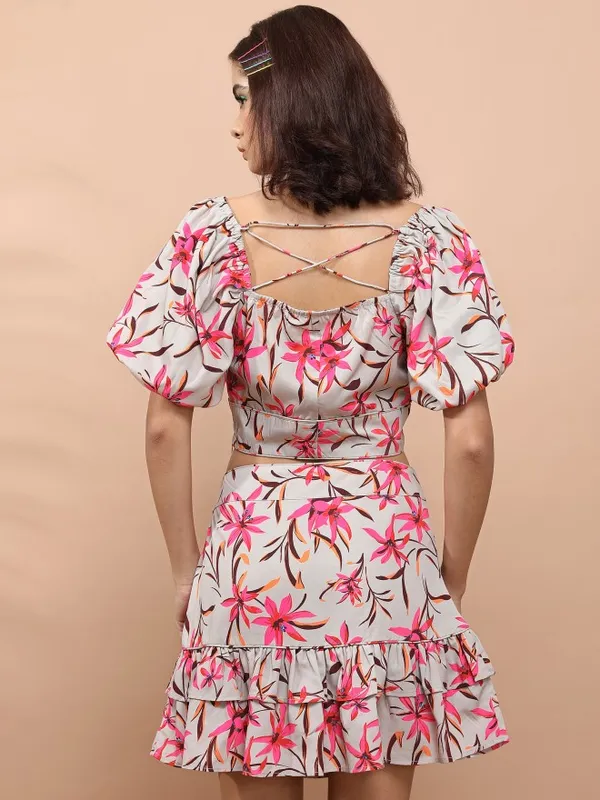  Tokyo Talkies Women Beige Co-Ords