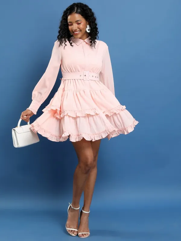 Solid Shirt Dress