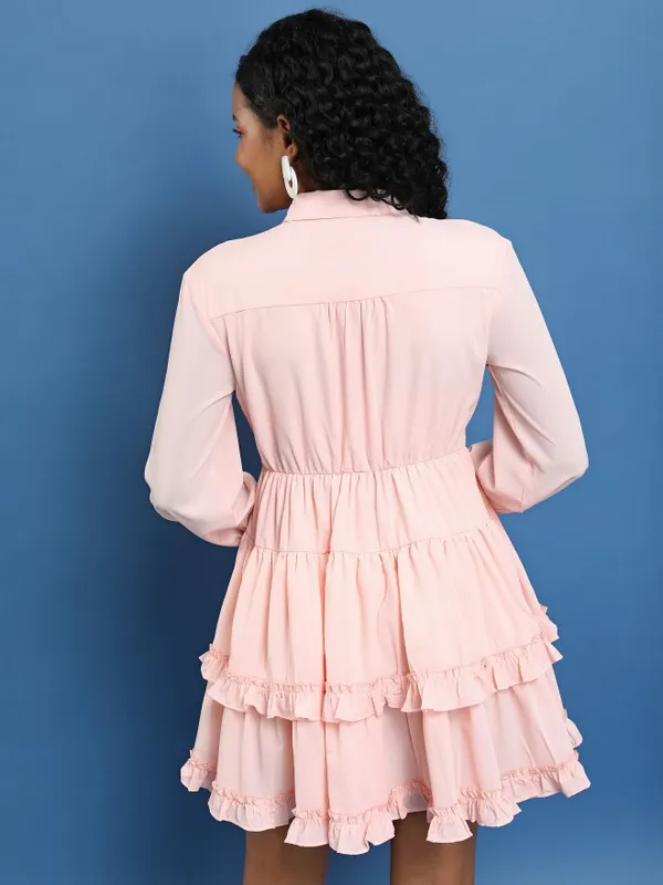 Solid Shirt Dress