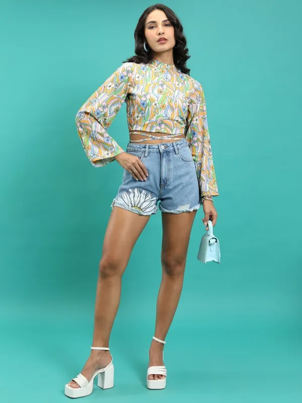  Tokyo Talkies Women Pink Printed Regular Tops