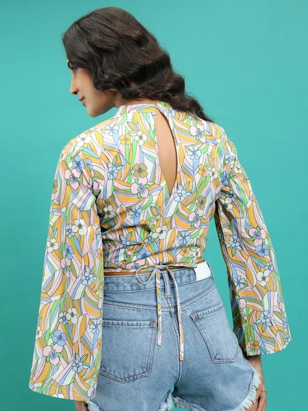  Tokyo Talkies Women Pink Printed Regular Tops