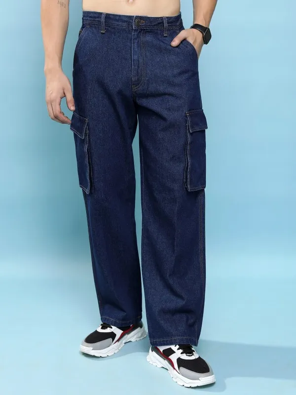  Highlander Men Blue Relaxed Fit Clean Look Jeans