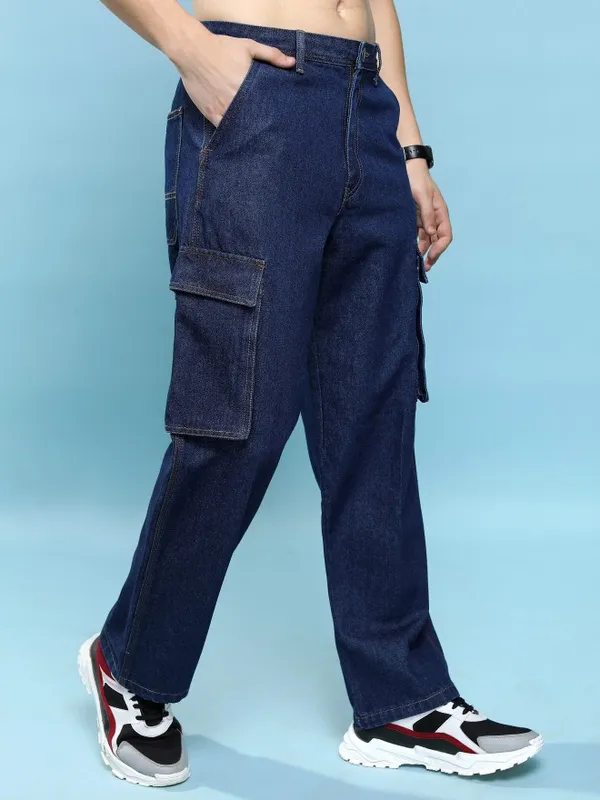  Highlander Men Blue Relaxed Fit Clean Look Jeans