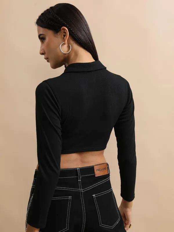 Tokyo Talkies Women Black Solid Tank Tops