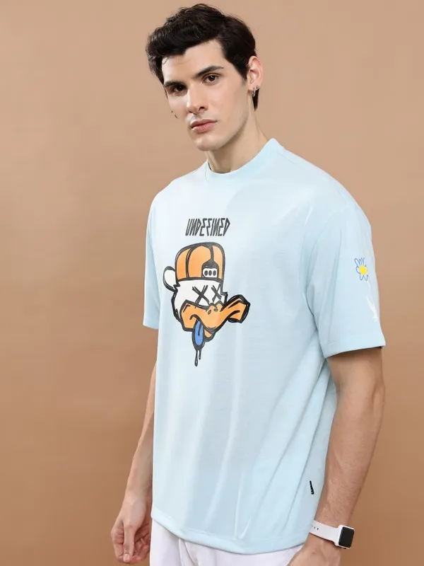 Men Solid Round Neck T-Shirt