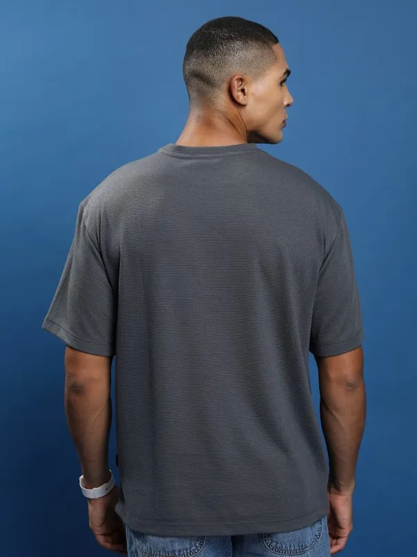 Men Solid Round Neck T-Shirt